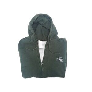 Vtg Pioneer Seed Thermal Zip hoodie waffle knit lined Berne Workwear